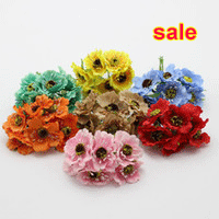 Wholesale High quality Silk Poppies camellia big 5cm 120pcs/lot Artificial Flowers Corn poppy Hand Made Small wedding decoration