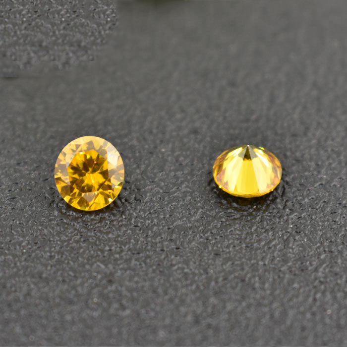 

1000pcs/lot Large Stock Yellow CZ Gems Machine Cut Round 0.8-1.5mm Lab Created Loose Stones For Silver Jewelry And Gold Jewelry
