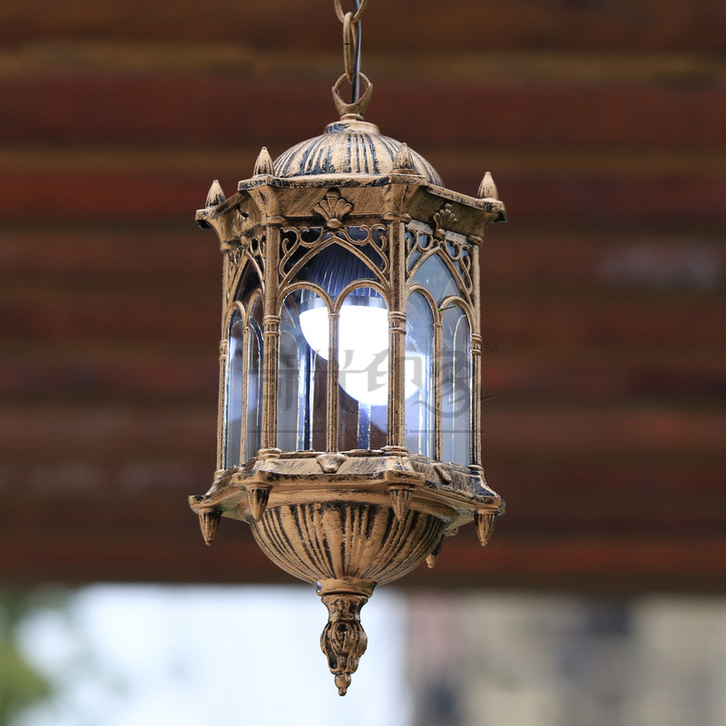 

Wholesale-European Vintage Outdoor Porch Pendant Lights courtyard Corridor Hanging Lighting Porch Balcony Garden Dining Room Pendant lamps