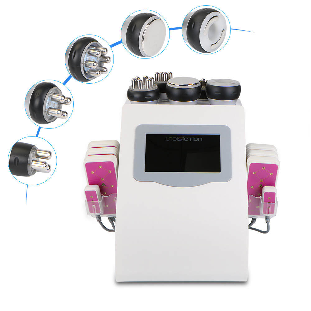 

Salon use 5 IN 1 cavitation rf machine 5mw laser vacuum radio frequency face lifting body sculpting beauty equipment