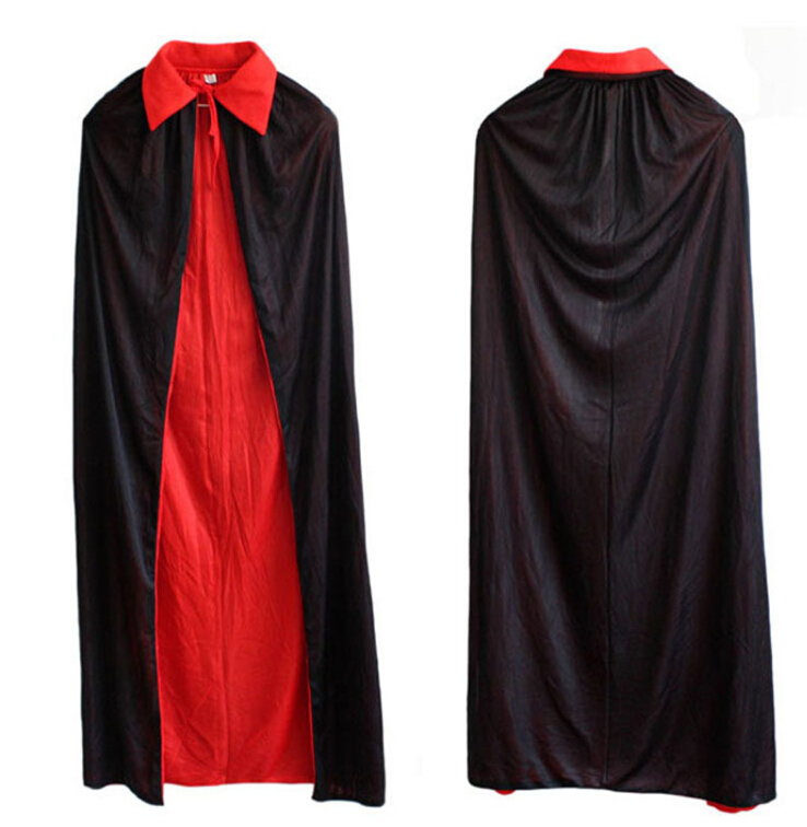 

Halloween clothes Cosplay dress Azrael mantle cosplay manteau dress Smock stand-up collar Cape Overcoat GN C001, Black