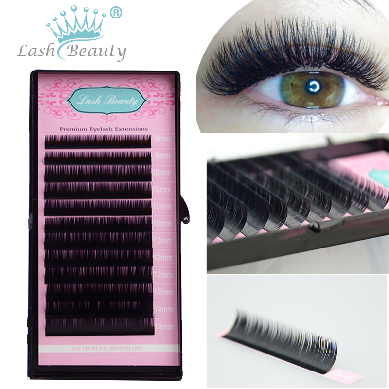 Wholesale-All Sizes False Eyelash Extensions Mink Black Material JBCD Curls 1 Tray/Lot-image-268813709