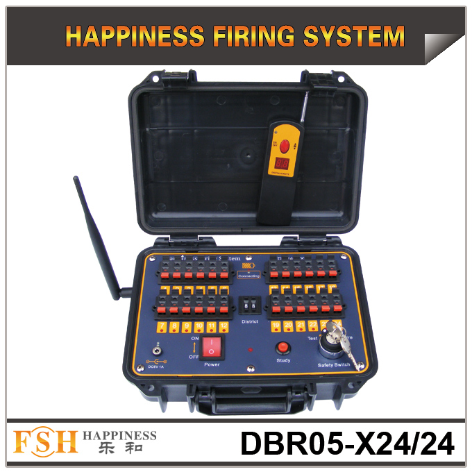 

FedEX Free shipping, sequential fireworks Firing system,500M remote control, waterproof case, 24 cues Fireworks Firing System