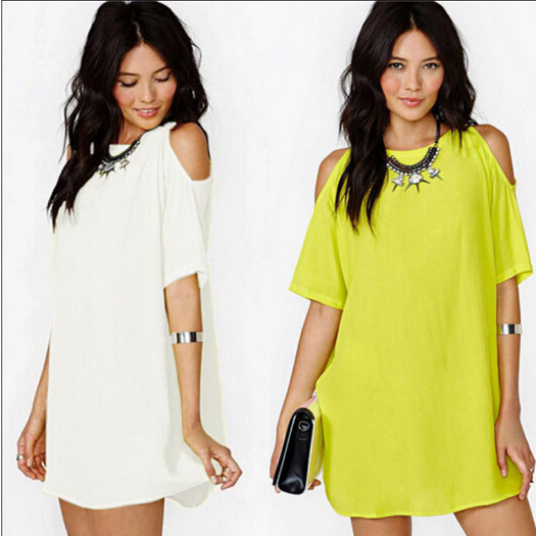 Mini robe en mousseline de soie pour femmes, style d'été, sans bretelles, ample, décontractée, vêtements de plage, couleur unie, 3xl