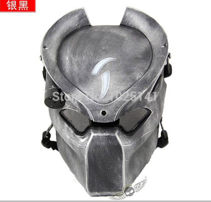 

Wholesale-DC-14 Aline Hunter Halloween Easter Party Mask W/ Infrared Light Tactical Mask Cosplay Movie Pro
