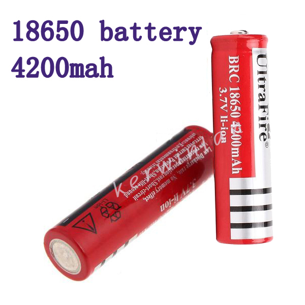 

18650 3.7v 4200mAh UltraFire Rechargeable Lithium Li-ion Battery for Electronic Cigarette LED bike light Heanlamp Flashlight