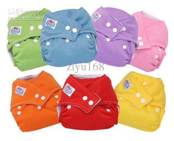 

Adjustable Washable Baby Cloth Diaper Nappy Urine Pants 7COLORS 7pcs/lot Free shipping
