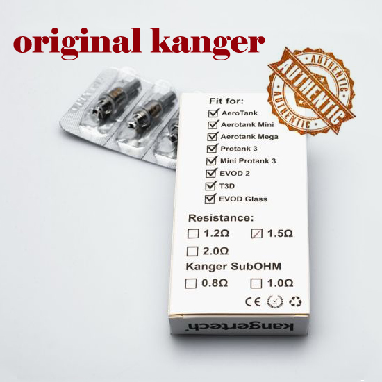 

Genuine Kanger Dual Coils bdc coil 0.8 1.0 1.2 1.5 1.8 ohm for Kangertech Protank3 Mini Aerotank genitank EVOD glass T3D topevod Original