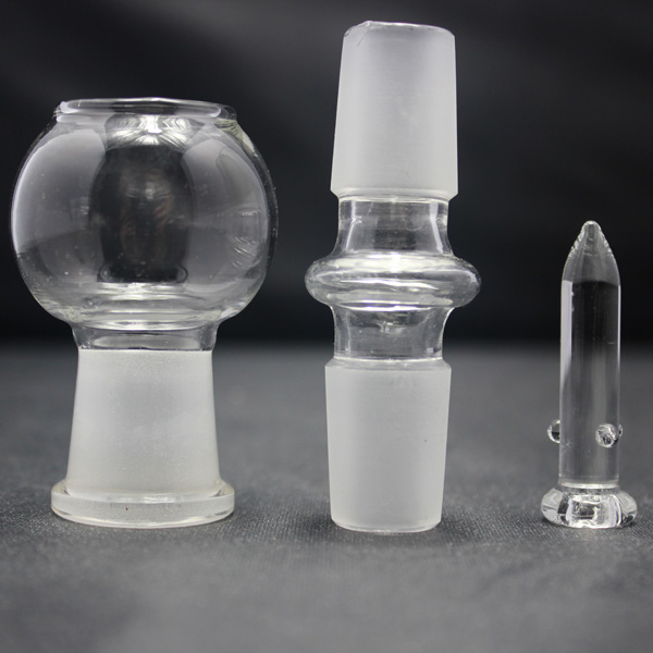 

Clear Glass Vapor Dome in Multiple Sizes Glass adapter and Glass Nail kit For Glass bongs Water Pipes Both male and Female joint Free ship