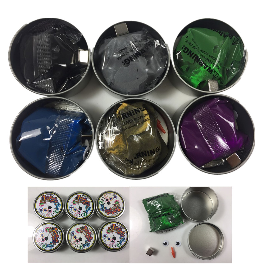 

DIY Slime Magnetic Rubber Mud Strong Magnet Plasticine Muddy Magnetic Clay Kid Education Toy games for Children free shipping