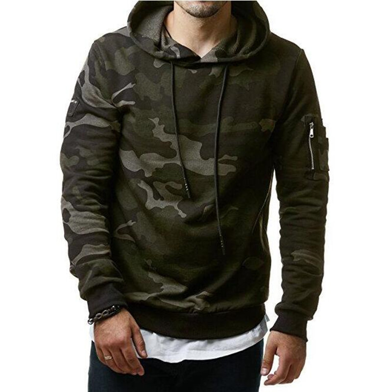 New Mens Hoodies and Sweatshirts Zipper Hooded Sweatshirts Male Clothing Fashion Military Hoody For Men Printed Hoodies 3XL