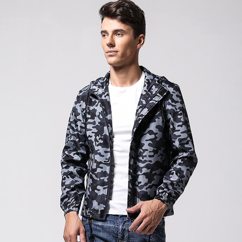 Fall- Autumn Winter new style men's coats casual hooded jackets camouflage printing sweatshirts outerwear Baseball uniform jacket