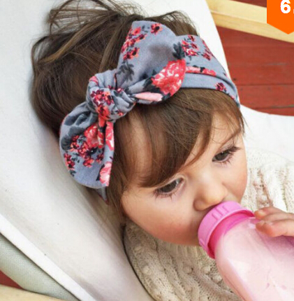 

Baby Kids Girl Flower Bow Hairband Turban Knot Rabbit Headband Headwear baby bow Hair Accessories HOT SALE 10pcs/, Style 2