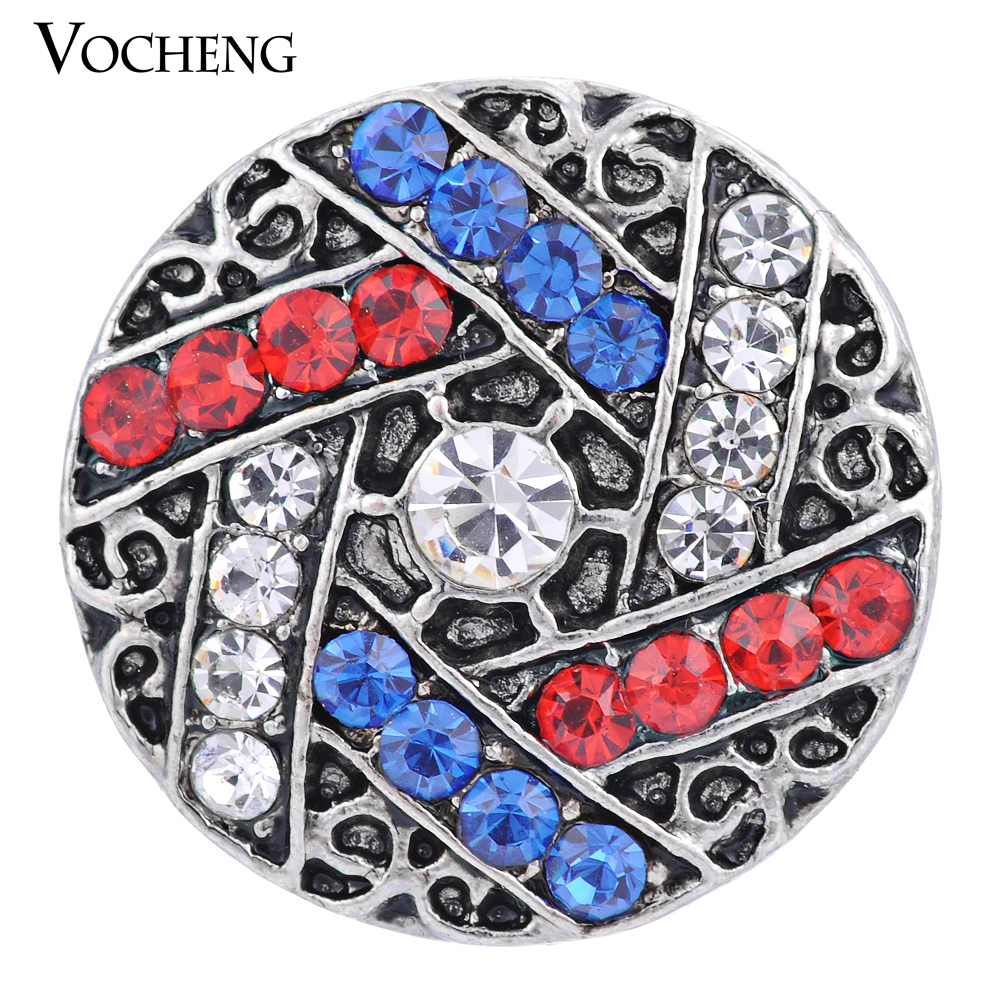 

VOCHENG NOOSA 3 Colors 18mm Interchangeable Snap Button Jewelry Vn-982