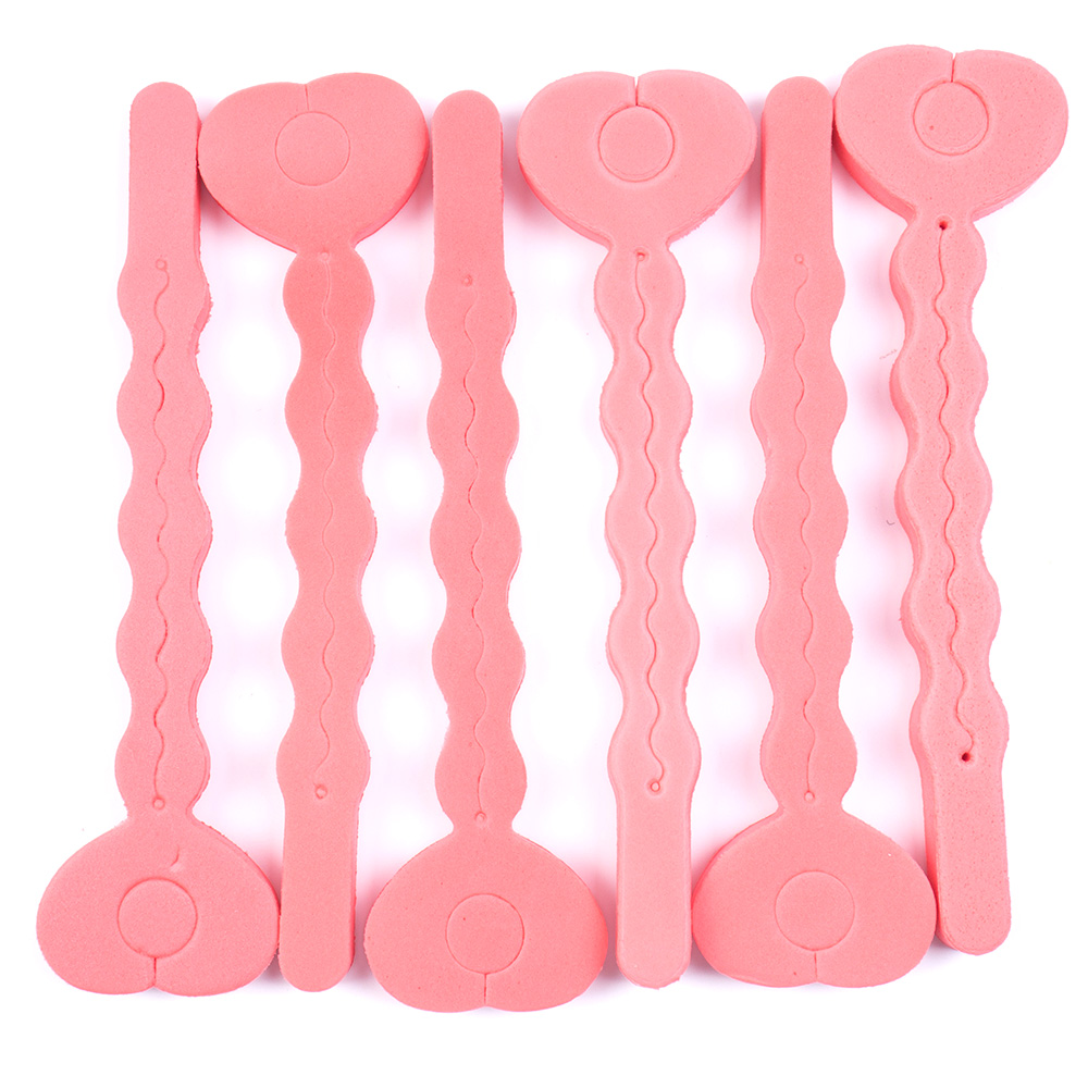 

6 Pcs/lot Hot Selling Sponge Curler Hair Rollers Soft Foam Sponge Hair Curlers Tools Strip Salon Hair Style Tools