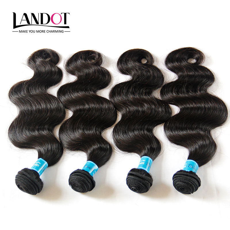 

Unprocessed 9A Indian Body Wave Virgin Human Hair Weave Bundles 4 Pcs Natural Color DYEABLE SOFT THICK TANGLE FREE Indian Hair Extensions