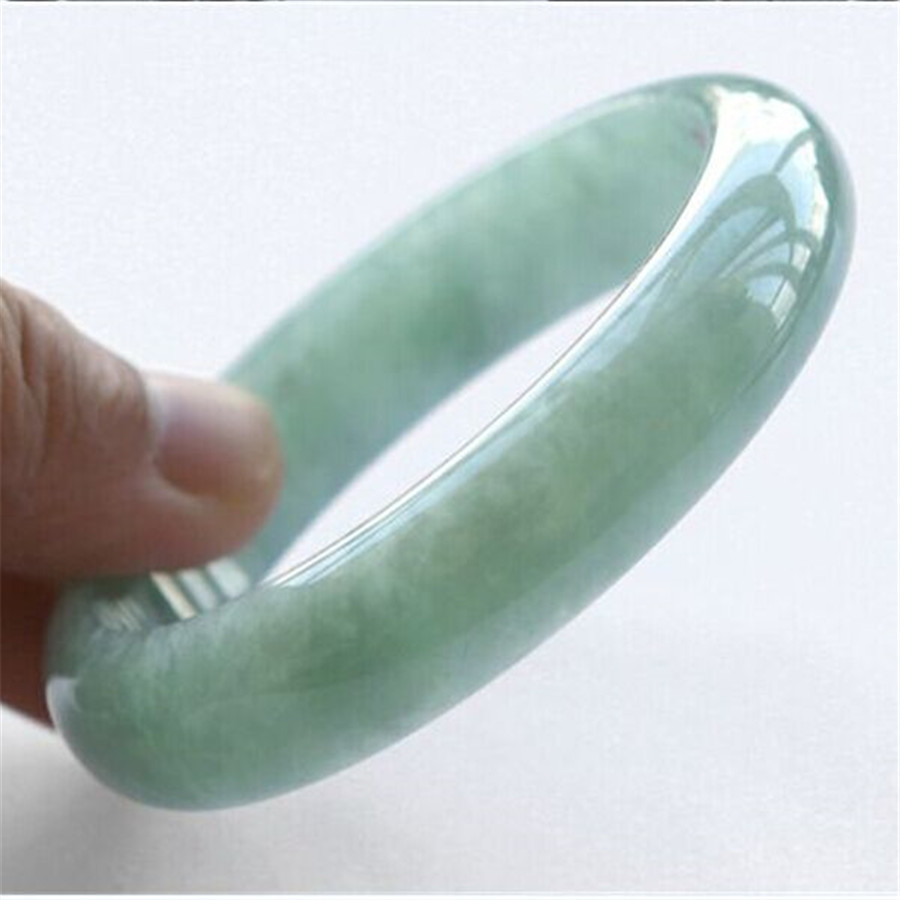 

Natural Jade Bracelet The width is about 12mm-15mm, the diameter of 52mm-65mm Free shipping