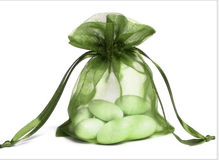 

Green Organza Gift Bags 7x9cm 9x12cm 12x17cm 15x20cm 20x30cm Jewelry Drawstring Pouches Wedding Birthday Party Favors Holders