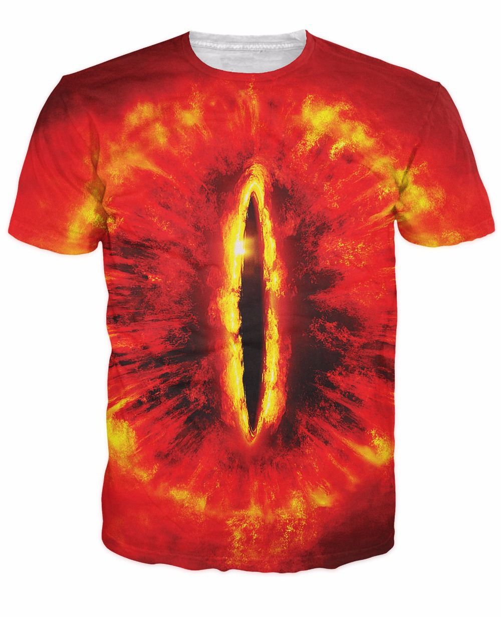 

Eye of Sauron T-Shirt women men hip hop tie dye t shirt harajuku Sauron' eye 3d t shirt summer funny creative tee shirts, Beige