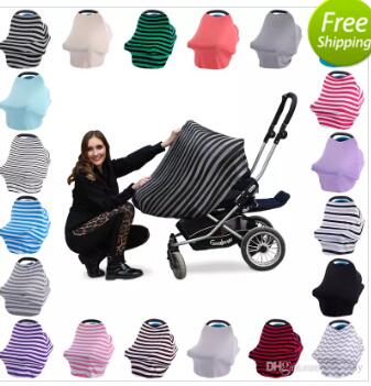 

Wholesale Multi-Use Baby Car Seat Cover Canopy Nursing Breastfeeding Shopping Cart High Chair Cover INS Stroller Sleep Buggy Cover, As show