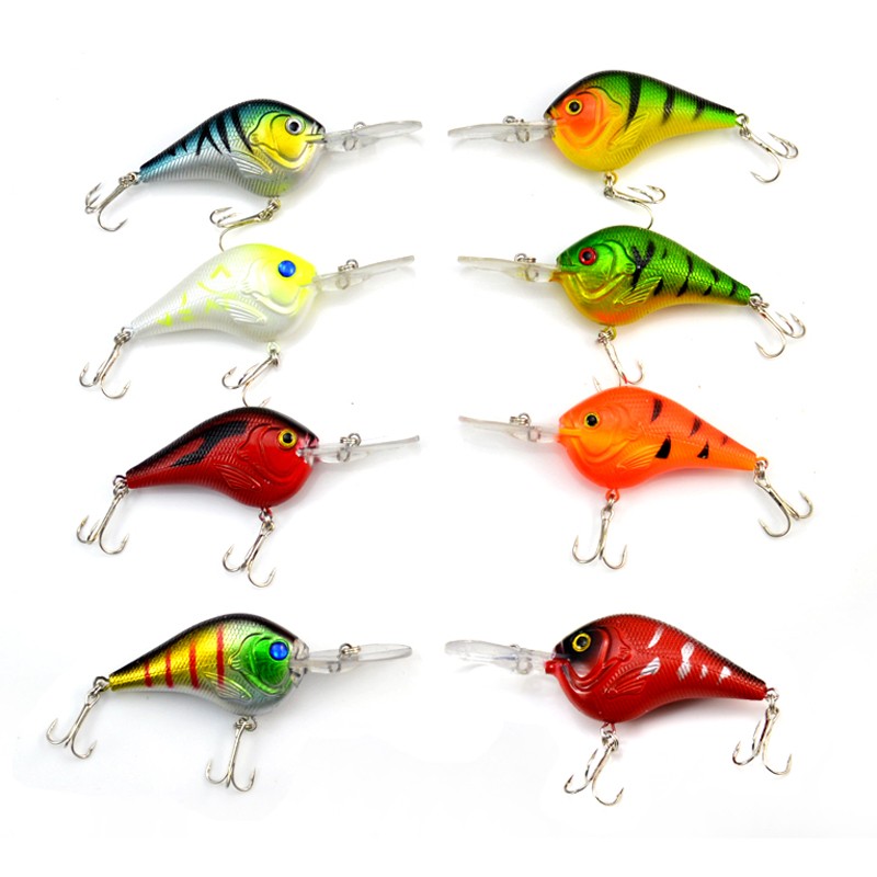 

ABS Plastic Freshwater Fishing Crank bait 6# Hooks 9.5cm 11.2g Isca Artificial Tackle Pesca Fishing lure Wobblers Crankbaits