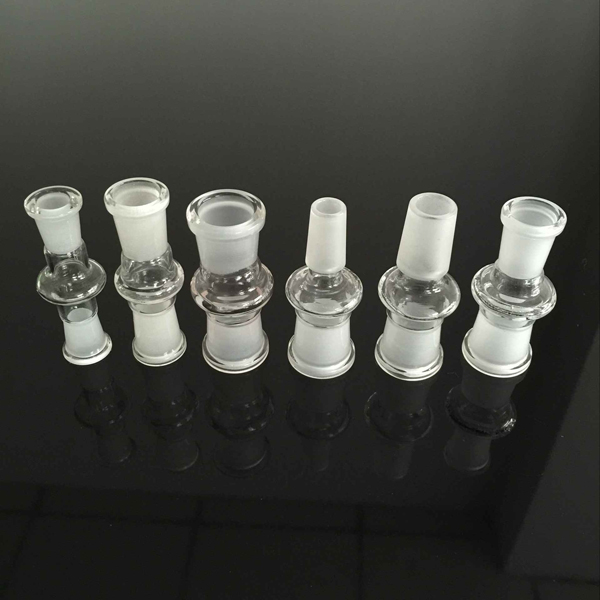 

Glass adapter male to female 14.5mm-18.8mm converter use for bong water pipe Hookahs bongs Dab rig