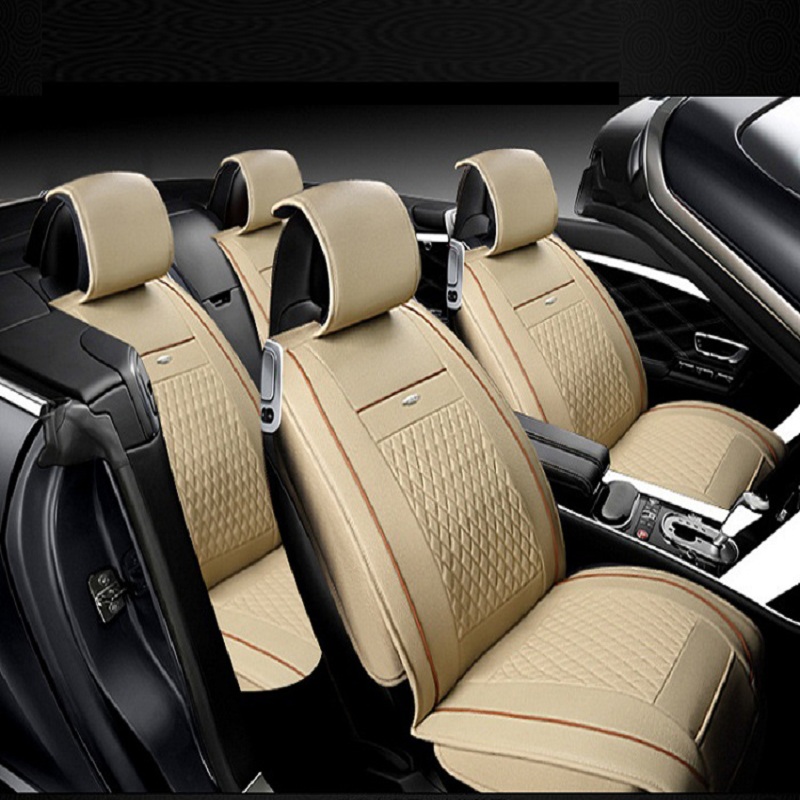 

Auto Car Seat Cover full sets Universal Fit 5 seat SUV sedans front/back seat mats automotive interior imitation leather black etc