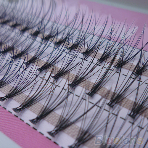 

Wholesale-60pcs Professional Makeup Individual Cluster Eye Lashes Grafting Fake False Eyelashes free shipping