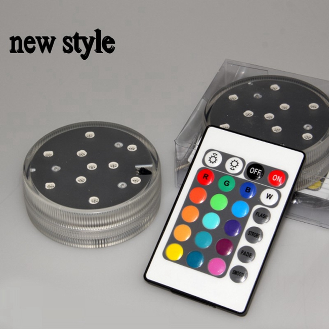 

100pcs 3AAA Battery Operated IR Remote Controlled 10 Multicolors SMD LED Vase Light,Submersible Led Light,Waterproof Floralyte Light