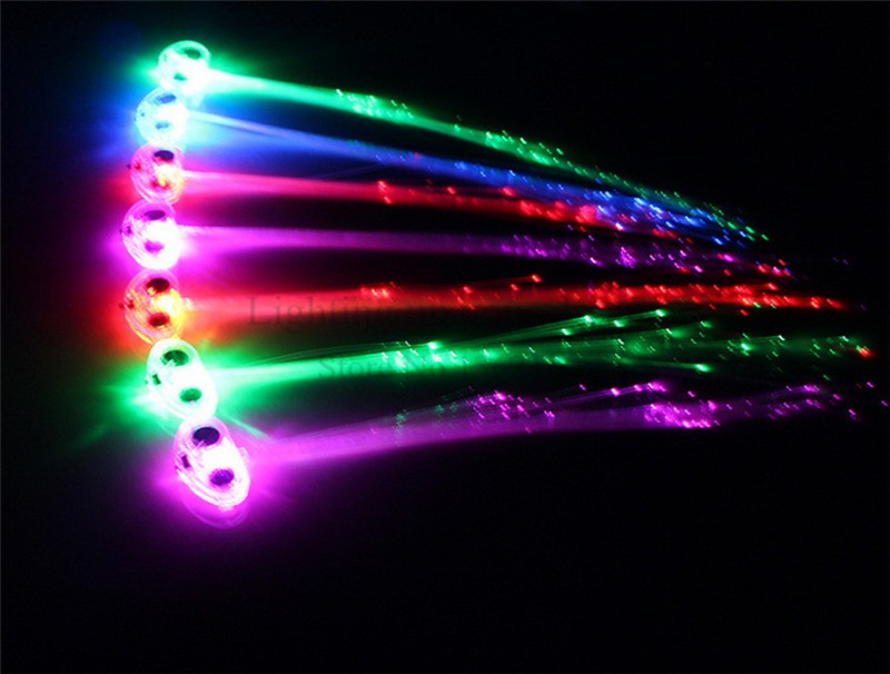 

LED Hair Braid Clip Hairpin Multicolor LED Flash Light Birthday neon dance Celebration Supplies for Halloween Party Dance Christmas