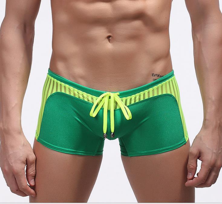 

Wholesale-AQ191 High Quality Men's Swimming Trunks Men Beachwear Swim Suit Beach Surf Board Wear Underpants Men's Short Pants Boxer, Orange