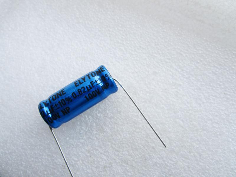 Taiwan genuine ELYTONE capacitance 100V0.82UF frequency power amplifier Promise axial-image-385125470