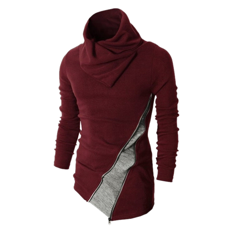 

Wholesale-Korean Style New Arrived Men Turtleneck Pullovers Sweater Fashion Men Outerwear Clothing Sweater Men ZQ38, Black