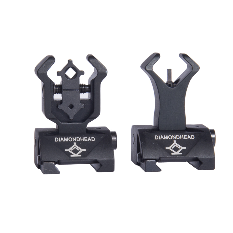 

Diamondhead DIAMOND Flip-Up folding Front and Rear Sight Black/Sand ht084