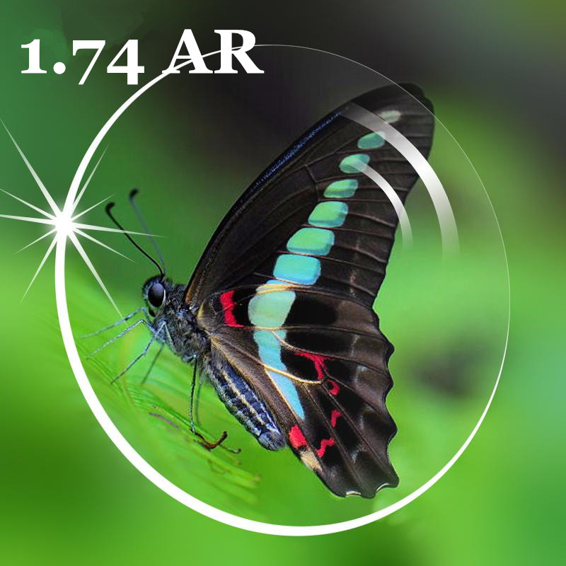 

1.74 Anti-Reflection AR Glasses clearing Lens Optical Eyes Prescription Lenses Optical Lenses Super Thin Aspheric Resin Prescription Lenses