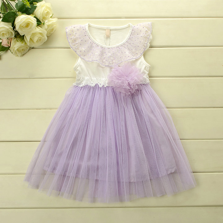 

2 to 6 years Girls summer lace dresses, kids tutu tulle clothes, baby children boutique fashion clothing, 1 piece, retail, R1ES12DS-61, Purple