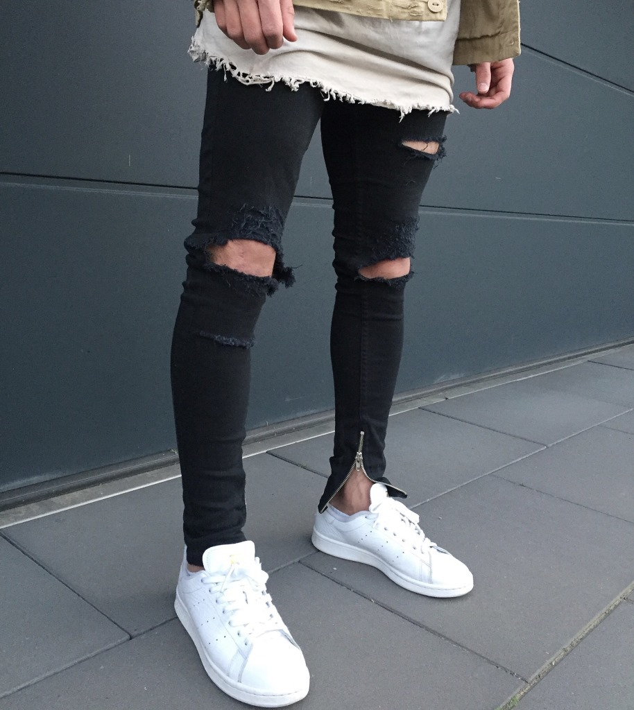 

wholesale free men ripped biker jeans distressed cotton black slim fit motorcycle jeans mens skinny hole denim pants
