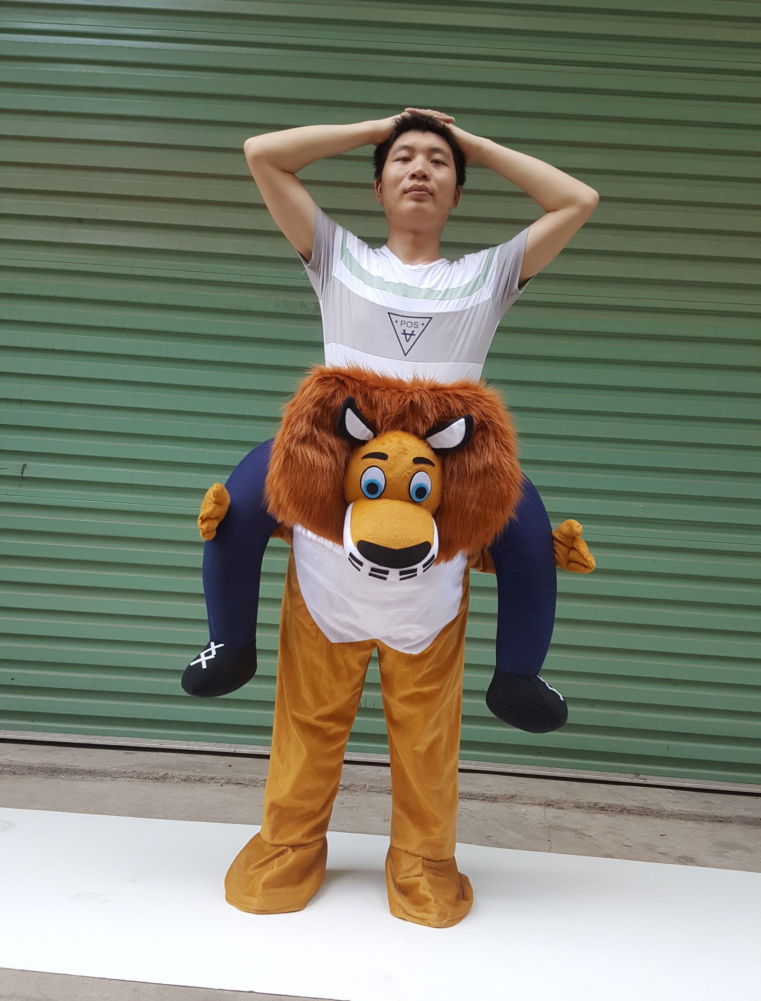 

Funny Carry Me Fancy Dress Up Ride On Oktoberfest Mascot Party Mascot Halloween Costume  Fits Most Fancy Pants, Brown