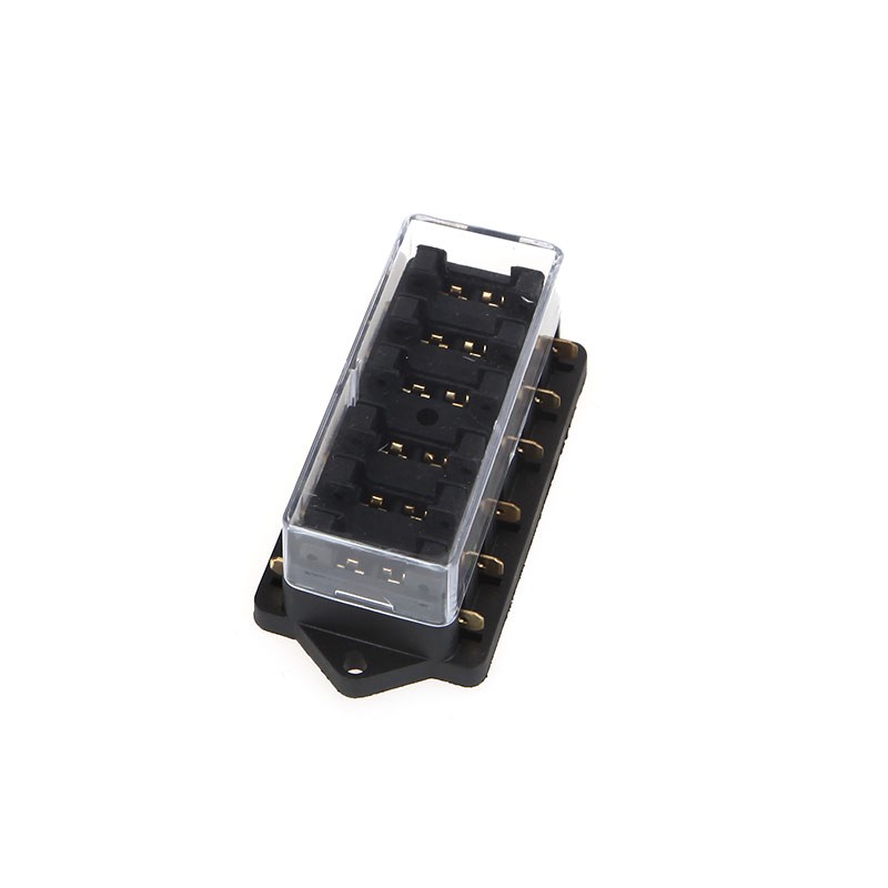 

NEW Universal Car Truck Vehicle 6 Way Circuit Automotive Middle-sized Blade Fuse Box Block Holder