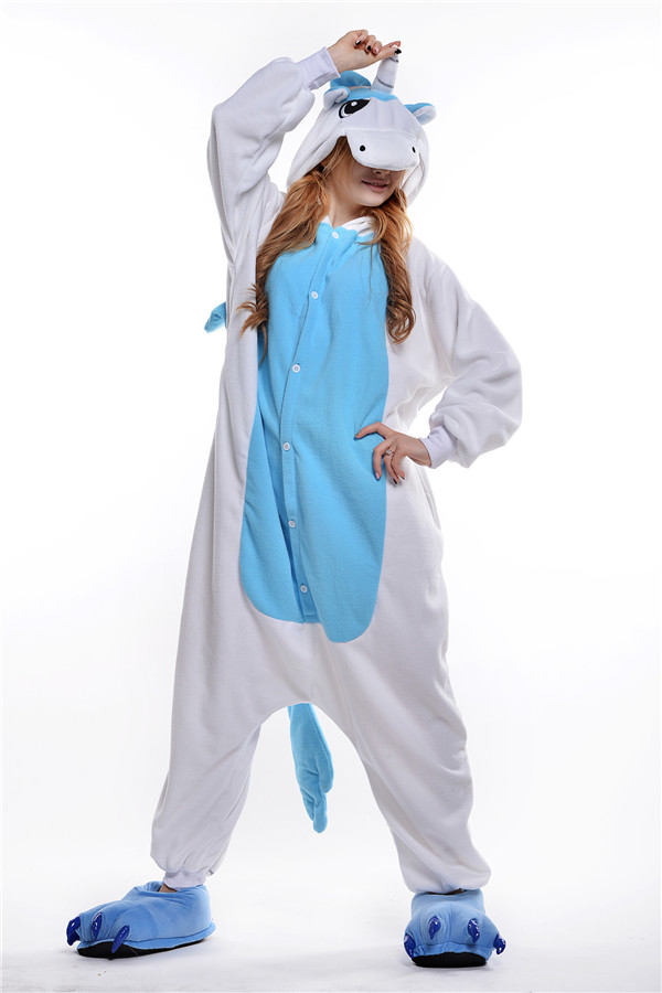 

2018 Free Shipping Unisex Adult Unicorn Onesie Animal Pajamas One Piece Cosplay Costumes Kigurumi Pajamas Women and Men Sleepwear Homewear