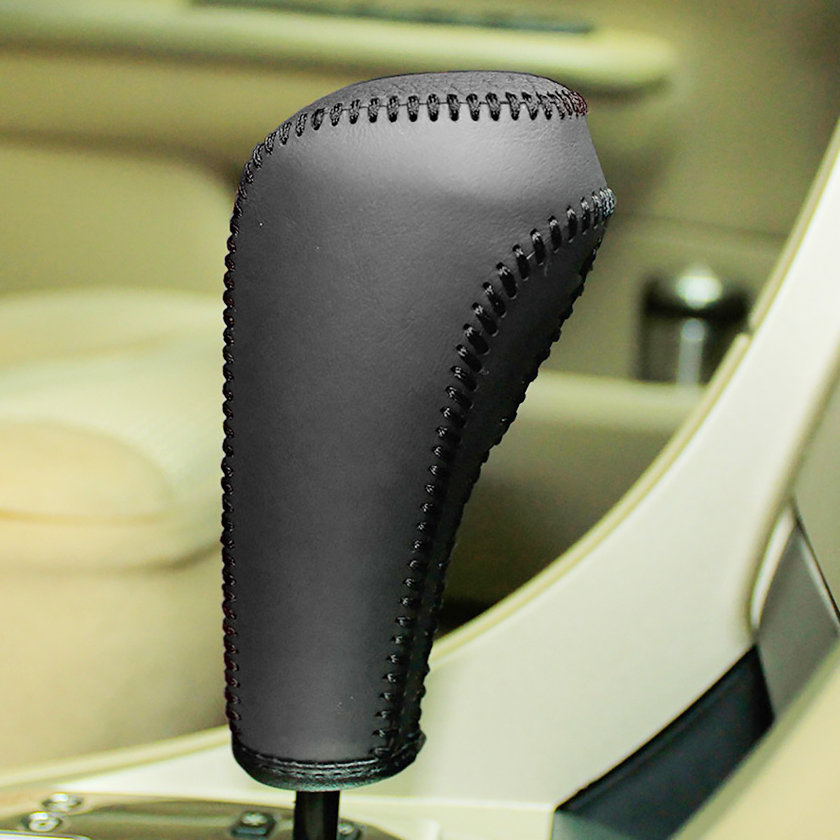 

Case for Peugeot 307 408 2008 Automatic Gear Covers Genuine Leather Shift Collars Hand Stitched Gear Cover