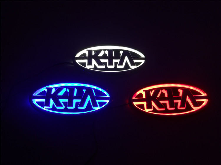 

Car Styling 11.9cm*6.2cm 5D Rear Badge Bulb Emblem Logo led Light Sticker Lamp For KIA K5/Sorento/Soul/Forte/Cerato/Sportage/RIO