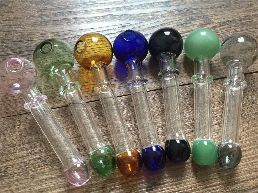 12cm long with 12mm OD Ball 30mm colorful New Arrival Smoking spoon Pipes Somking Hand Pipe For Tobacco-image-391838388