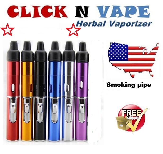 

Sneak A Vape Click N Vape Mini Herbal Vaporizer Smoking Pipe Butane Torch Flame Lighter with Built-in Wind Proof Jet Flame Torch Lighter