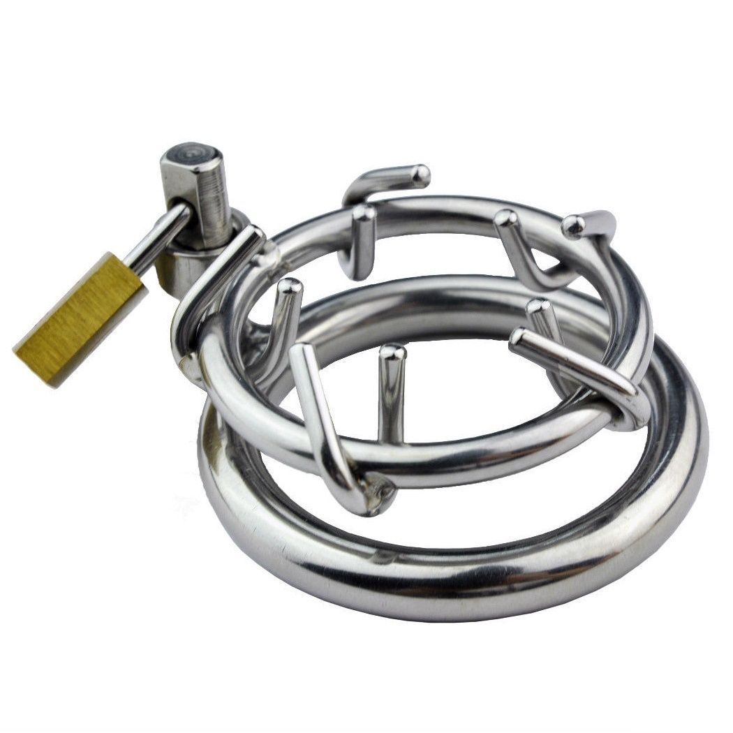 

New Hot Sexy Male Chastity Device Crown Ring of Thorn Men Bondage Fetish B087 #R172
