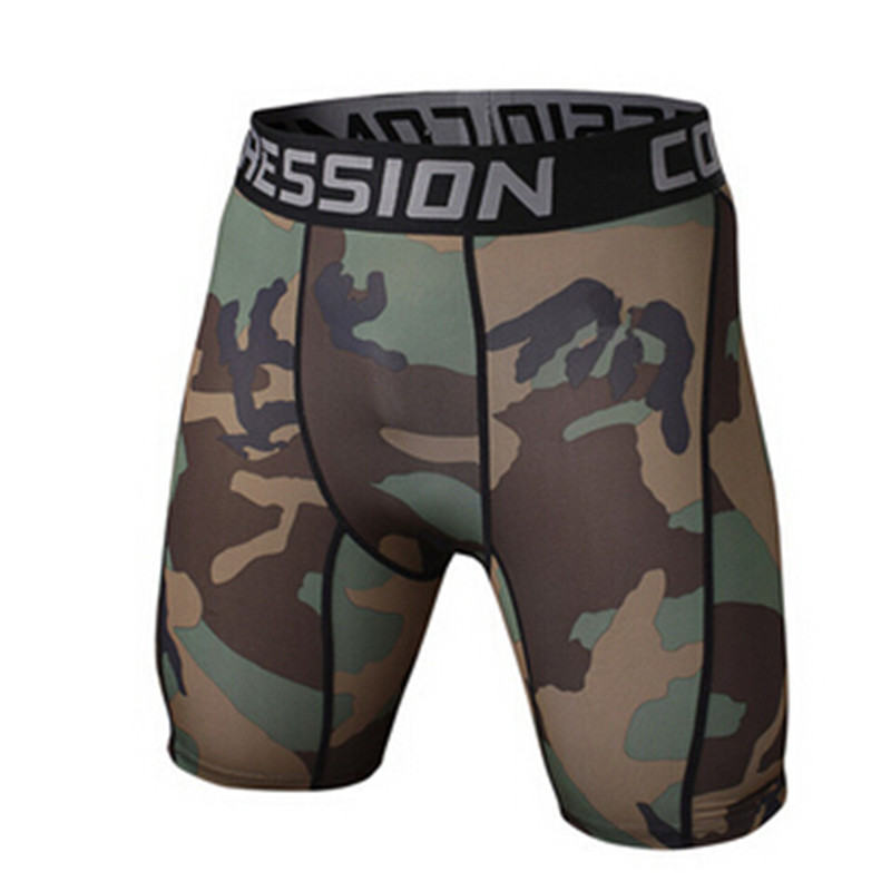 

Wholesale-GYM Mens Compression Shorts 2016 Summer Camouflage Sport Bermuda Surf Running Basketball Shorts Men Bodybuilding Shorts, Black