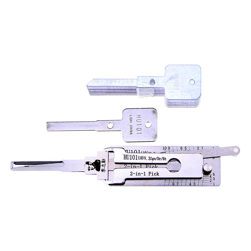 

Lishi HU101(10) V.3 Ign/Dr/Bt 2-in-1 Auto Pick and Decoder for Ford Focus Lock Pick Tool locksmith Tool