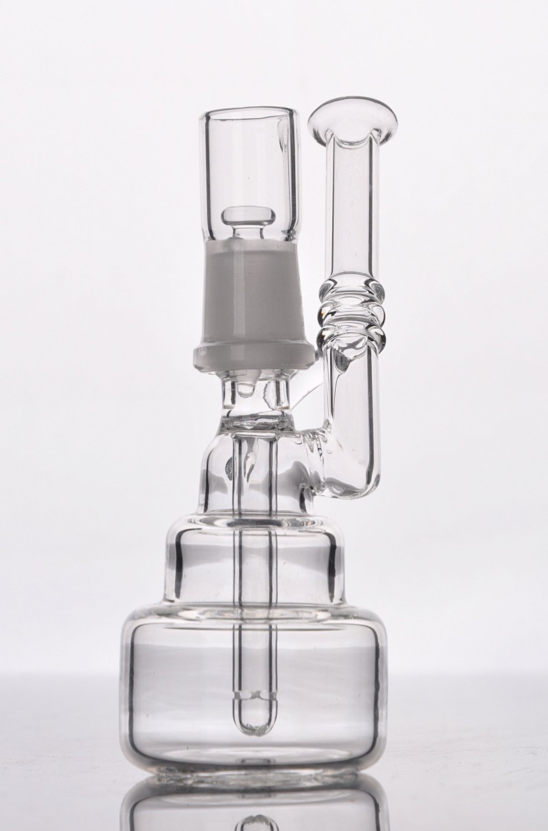 

Hitman Glass pipe Mini Classic Brilliance Cake recycler Smoking Pipe with 14 mm male joint