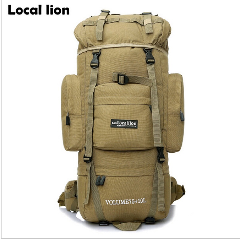 HOT 85L Professional Climbing Backpack Outdoor Sport Hiking Camping Backpack Travel Mountaineering Bags Men's Tactical Backpack-image-387577600
