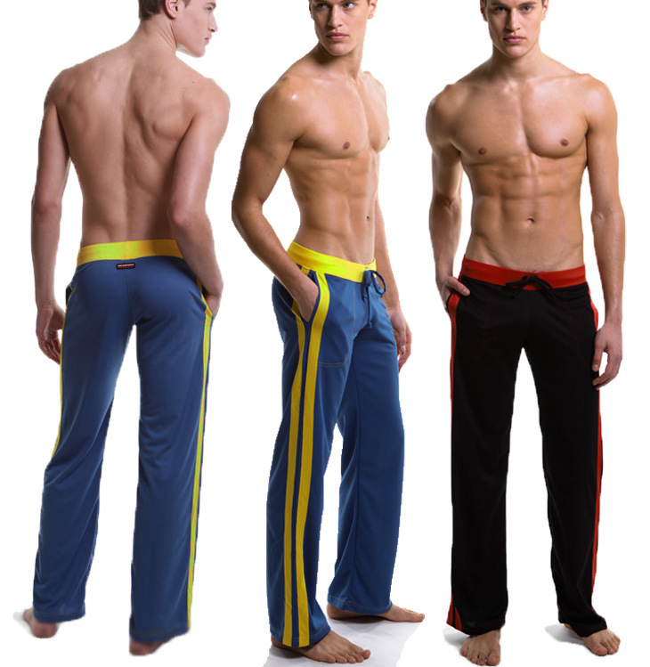 Wholesale-WJ mens Full Length wholesale casual fashion gym yoga running breathable High Quality Long Johns sports pants 2005CKU
